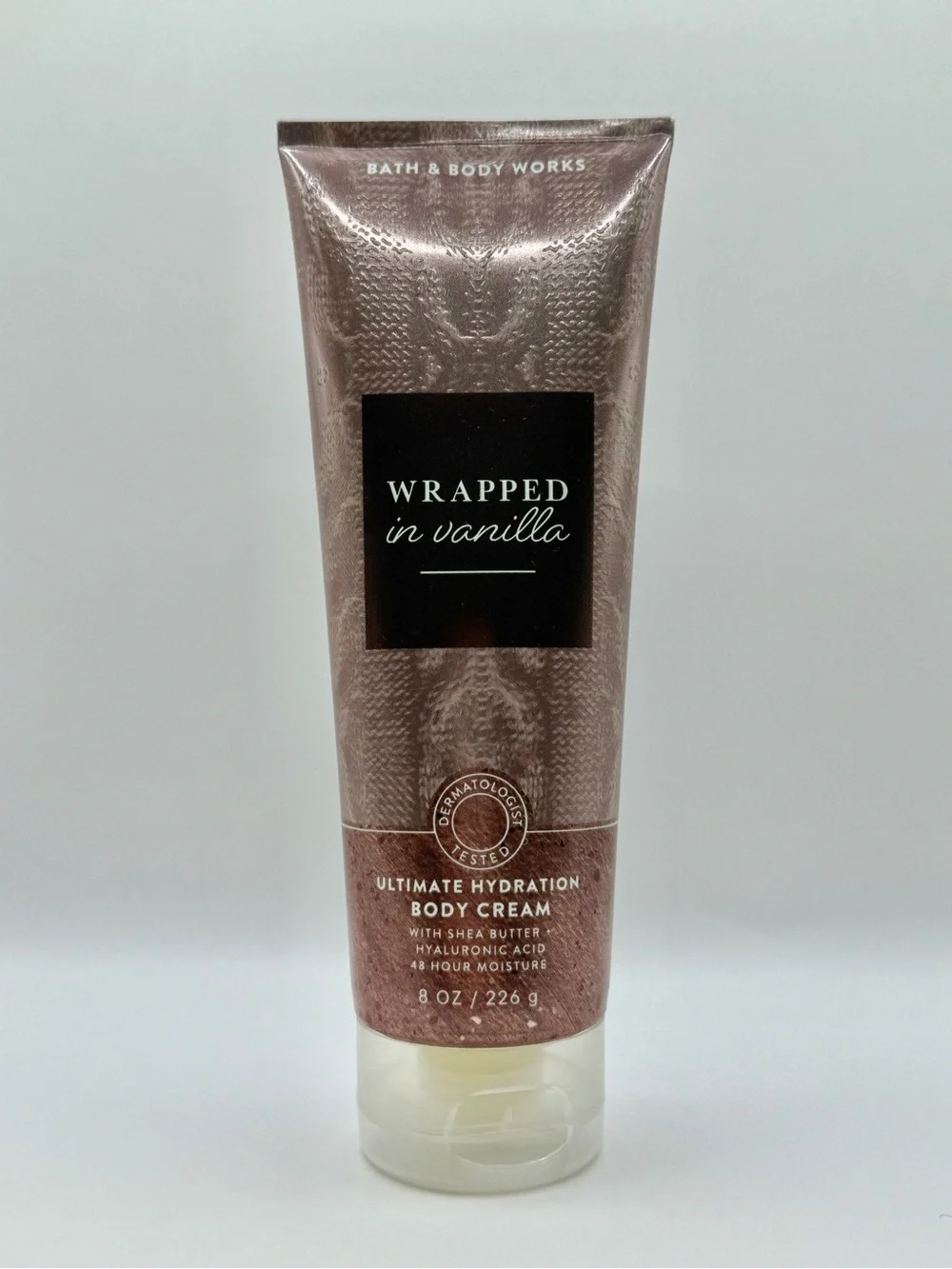 Bath & Body Works WRAPPED IN VANILLA Hydration Body Cream 8oz NEW | No Offers